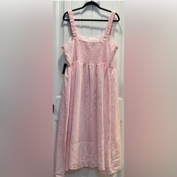 50. Eloquii Pink and White Striped Lined MIDI
Dress. Size 18. NWT. - Picture 4 of 8